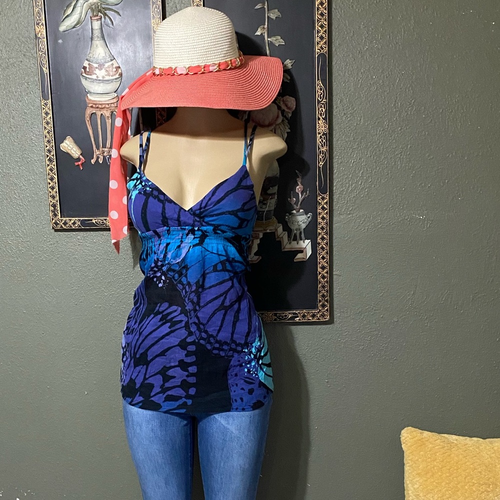 Blue butter tank top